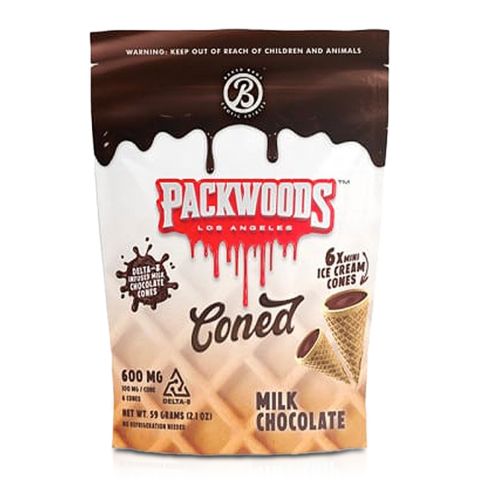 Milk Chocolate Coned - Delta 8 - 600mg - Packwoods - Thumbnail 1