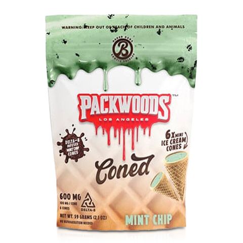 Mint Chip Coned - Delta 8 - 600mg - Packwoods - Thumbnail 1