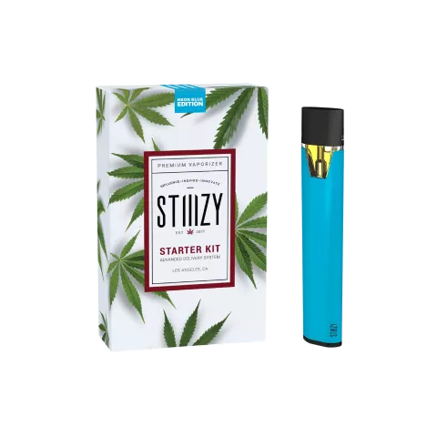 STIIIZY Premium Vaporizer Starter Kit - Neon Blue Edition - Thumbnail 1