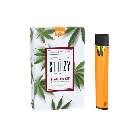 STIIIZY Premium Vaporizer Starter Kit - Neon Orange Edition - Thumbnail 1