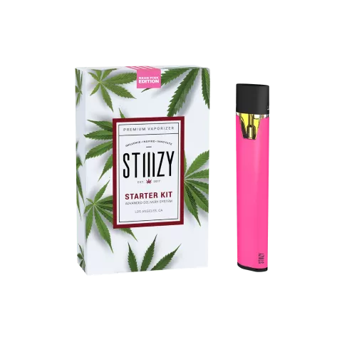 STIIIZY Premium Vaporizer Starter Kit - Neon Pink Edition - Thumbnail 1