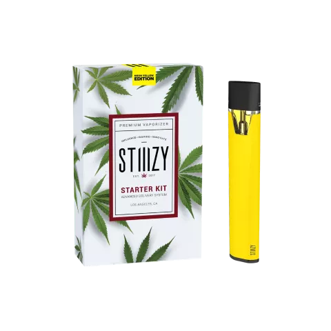 STIIIZY Premium Vaporizer Starter Kit - Neon Yellow Edition - Thumbnail 1