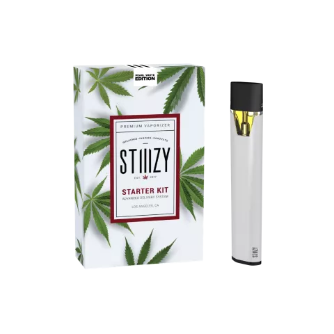 STIIIZY Premium Vaporizer Starter Kit - Pearl White Edition - Thumbnail 1