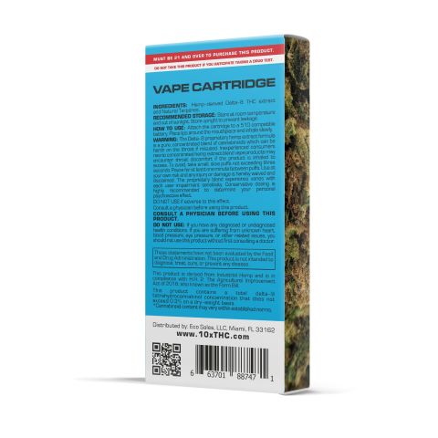 D8 Vape Cart - 900mg - Blue Dream - Hybrid - 1ml - 10X - Thumbnail 3