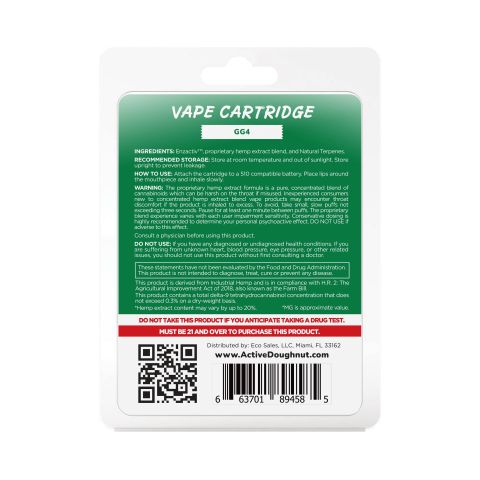 GG4 Cartridge - CBD & Enzactiv - Doughnut - 920mg - Thumbnail 3