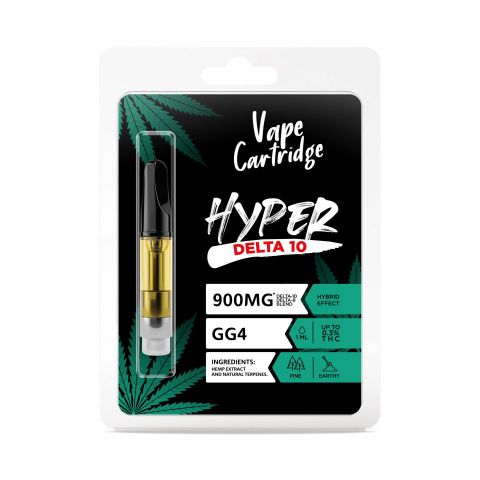 GG4 Cartridge - Delta 10 THC - Hyper - 900mg (1ml) - Thumbnail 2