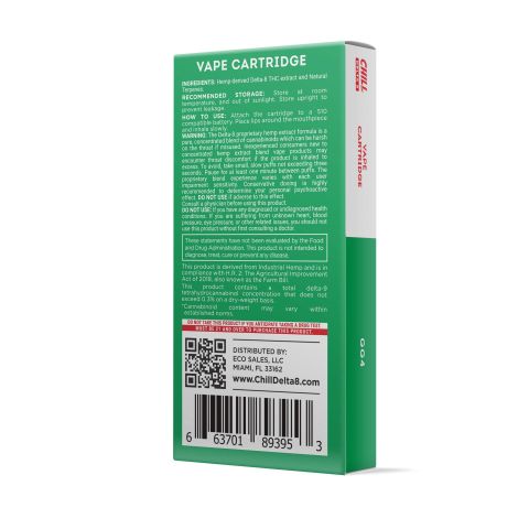 GG4 Cartridge - Delta 8 THC - Chill Plus - 900mg (1ml) - Thumbnail 3