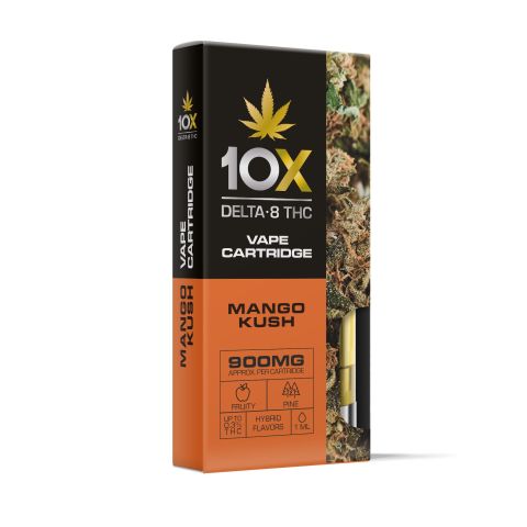 Mango Kush Cartridge - Delta 8 THC - 10X - 900mg - Thumbnail 2