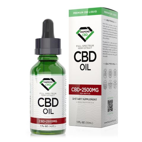 Full Spectrum CBD Oil - 2500mg - Diamond CBD - Thumbnail 2