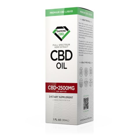 Full Spectrum CBD Oil - 2500mg - Diamond CBD - Thumbnail 3