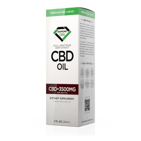 Full Spectrum CBD Oil - 3500mg - Diamond CBD - Thumbnail 3