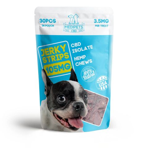 Jerky Strips - CBD Dog Treats - 105mg - MediPets - Thumbnail 2