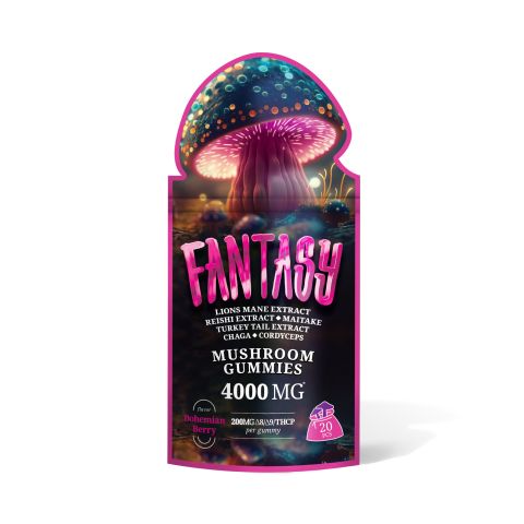 D8, D9, THCP, Mushroom Blend Gummies - 200mg - Bohemian Berry - Fantasy - Thumbnail 1