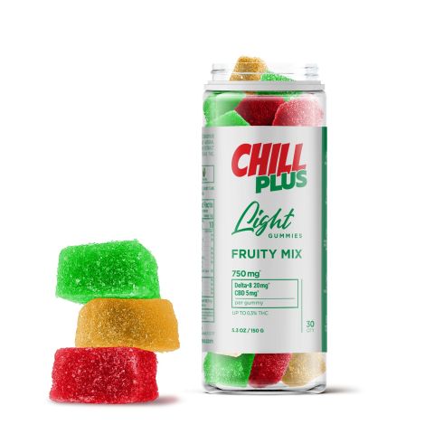 D8, CBD Gummies - 25mg - Fruity Mix - Chill Plus - Thumbnail 1