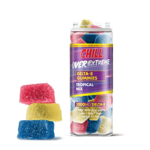 Delta 8 THC Gummies - 150mg - Tropical Mix - Chill Extreme - Thumbnail 1