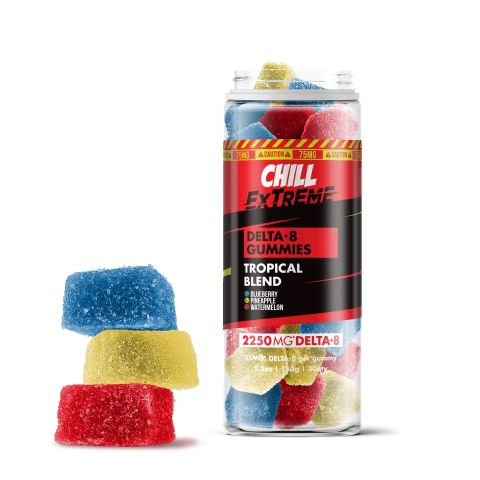 Delta 8 THC Gummies - 75mg - Tropical Mix - Chill Extreme - Thumbnail 1