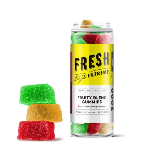 HHC Cube Gummies - 100mg - Fruity Blend - Fresh - Thumbnail 1