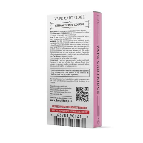 Strawberry Cough - HHC Vape Cart - Sativa - 900mg - Fresh