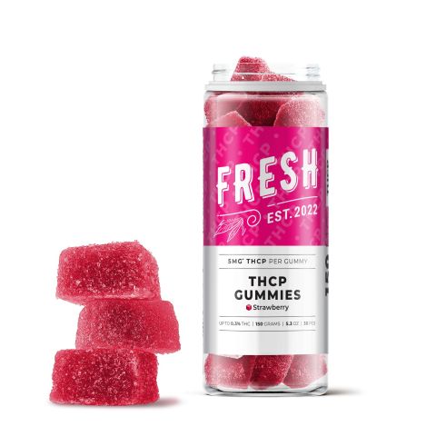 THCP Gummies - 5mg - Strawberry - Fresh - Thumbnail 1