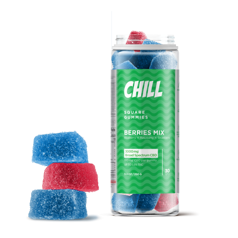 Broad Spectrum CBD Gummies - 100mg - Chill - Thumbnail 3