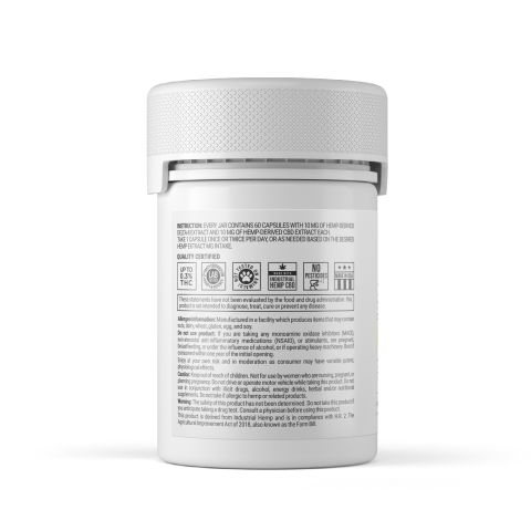 CBD, D8 Capsules - 20mg - Chill Plus - 60ct - Thumbnail 4