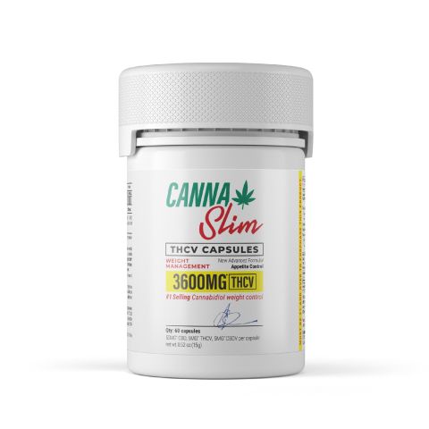 CBD, THCV, CBDV Capsules - 60mg - Canna Slim - 60ct - Thumbnail 2