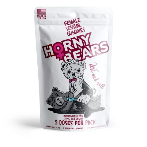 Female Sensual Gummies - D9, THCV, THCP, CBD - 20mg - Horny Bears - Thumbnail 2