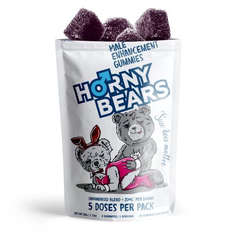 Male Enhancement Gummies - D9, THCV, THCP, CBD - 20mg - Horny Bears - Thumbnail 5