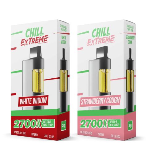 THCP, D8, HHC Vape Pens Bundle - 2700mg - Chill Extreme - Thumbnail 1