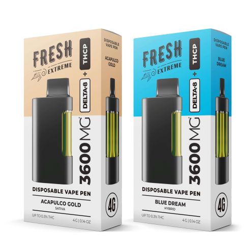THCP, D8 Vape Pens Bundle - 3600mg - Fresh - Thumbnail 1