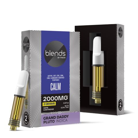 Calm Blend - 2000mg - Indica Vape Cart - 2ml - Blends by Fresh - Thumbnail 1