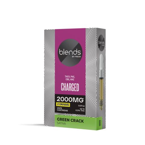Charged Blend - 2000mg - Sativa Vape Cart - 2ml - Blends by Fresh - Thumbnail 3