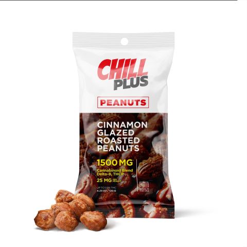 Cinnamon Glazed Roasted Peanuts - D8, THCP - 25mg - Chill Plus - Thumbnail 1