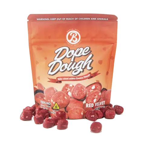 D8 Dope Dough Bites - 25mg - Red Velvet - Baked Bags - Thumbnail 1