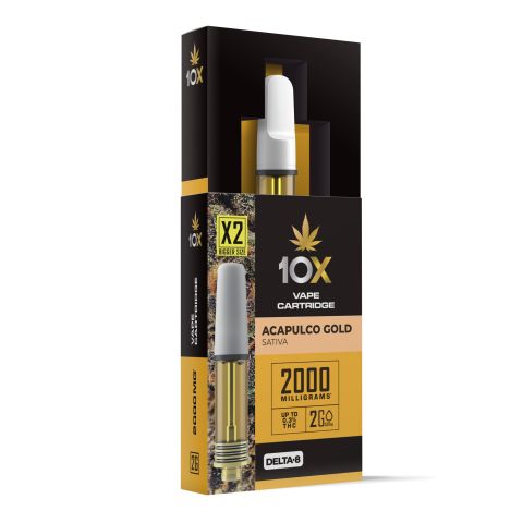 D8 Vape Cart - 2000mg - Acapulco Gold - Sativa - 2ml - 10X - Thumbnail 2