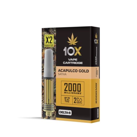 D8 Vape Cart - 2000mg - Acapulco Gold - Sativa - 2ml - 10X - Thumbnail 3