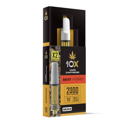 D8 Vape Cart - 2000mg - AK47 - Hybrid - 2ml - 10X - Thumbnail 2
