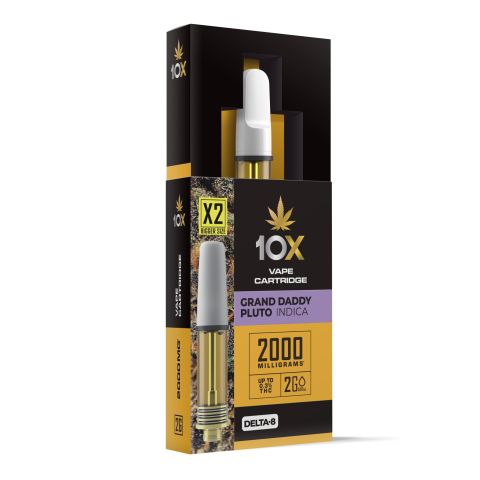 D8 Vape Cart - 2000mg - Grand Daddy Pluto - Indica - 2ml - 10X - Thumbnail 2