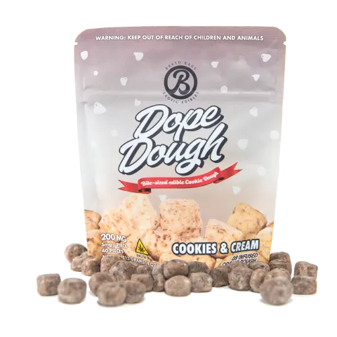 D9 Dope Dough Bites - 5mg - Cookies & Cream - Baked Bags - Thumbnail