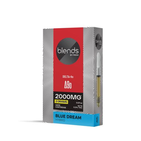 D9o Vape Cart - 2000mg - Blue Dream - Hybrid - 2ml - Blends by Fresh - Thumbnail 3