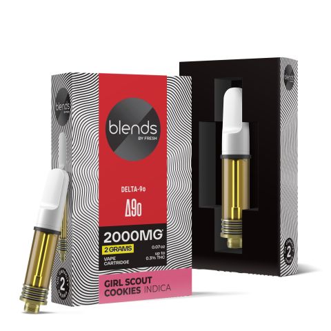 D9o Vape Cart - 2000mg - Girl Scout Cookies - Indica - 2ml - Blends by Fresh - Thumbnail 1