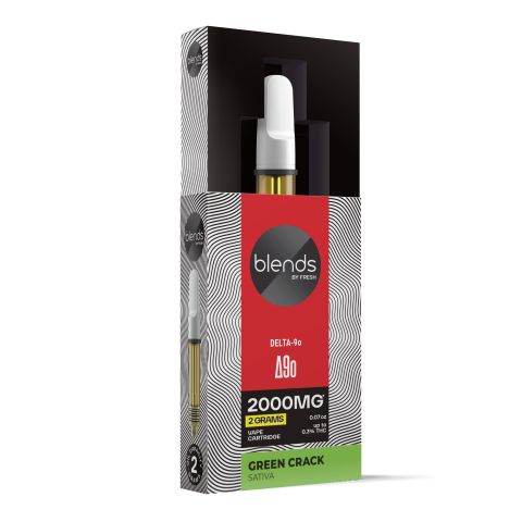 D9o Vape Cart - 2000mg - Green Crack - Sativa - 2ml - Blends by Fresh - Thumbnail 2