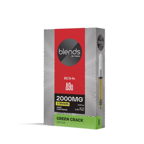 D9o Vape Cart - 2000mg - Green Crack - Sativa - 2ml - Blends by Fresh - Thumbnail 3