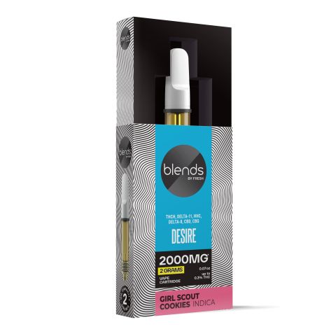 Desire Blend - 2000mg - Indica Vape Cart - 2ml - Blends by Fresh - Thumbnail 2