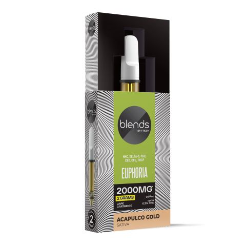 Euphoria Blend - 2000mg - Sativa Vape Cart - 2ml - Blends by Fresh - Thumbnail 2