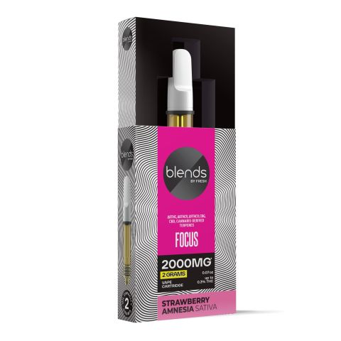 Focus Blend - 2000mg - Sativa Vape Cart - 2ml - Blends by Fresh - Thumbnail 2