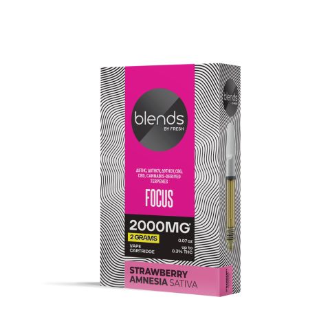 Focus Blend - 2000mg - Sativa Vape Cart - 2ml - Blends by Fresh - Thumbnail 3