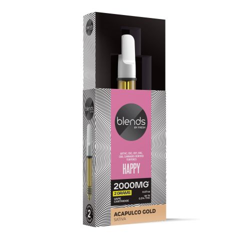 Happy Blend - 2000mg - Sativa Vape Cart - 2ml - Blends by Fresh - Thumbnail 2