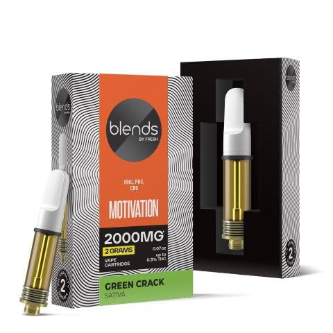 Motivation Blend - 2000mg - Sativa Vape Cart - 2ml - Blends by Fresh - Thumbnail 1
