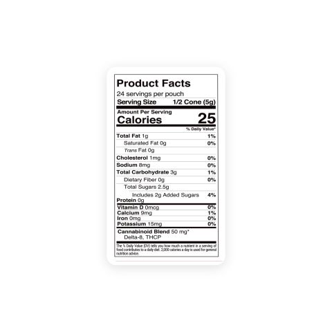 D8, THCP Waffle Cones - 100mg - Milk Chocolate - Chill Plus - Thumbnail 2